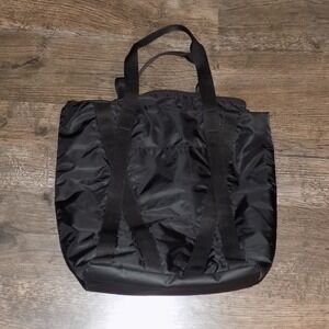 Under Armour Nylon Zip Top Tote Bag Womens OS Black Good Sporty‎ Gym Travel